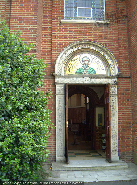 Photo of Haywards Heath, St Paul's Roman Catholic Church Entrance 2005