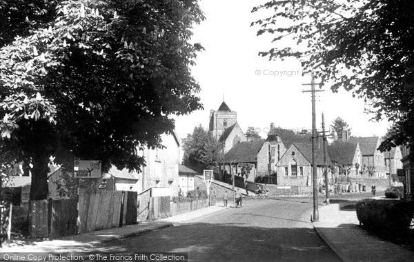 Photo of Haywards Heath, St Wilfrid's Church and the Schools c1950
