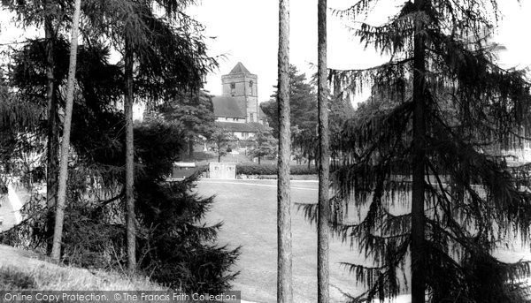 Photo of Haywards Heath, Victoria Park And St Wilfrid's Church c.1960