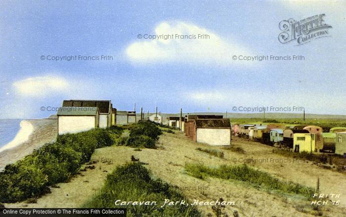 Photo of Heacham, Caravan Park c.1955