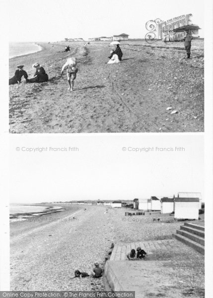Photo of Heacham, Composite, The Beach 1902 And 1952