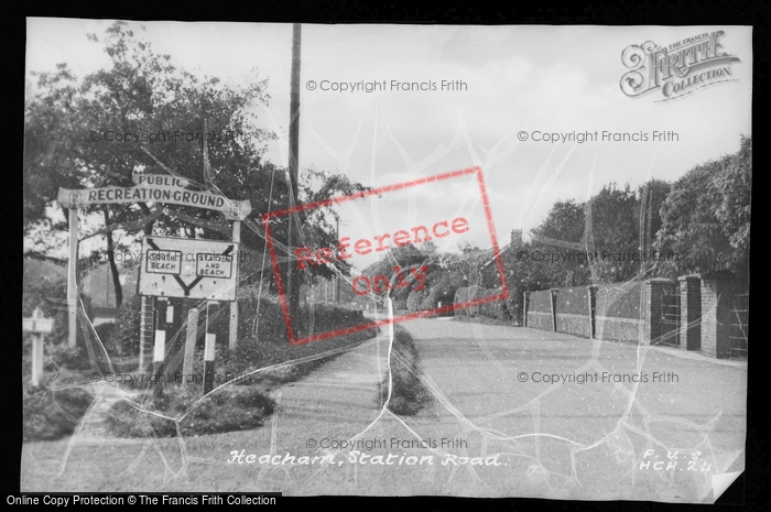 Photo of Heacham, Station Road c.1955