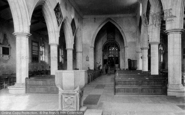 Photo of Heacham, The Church Interior 1908