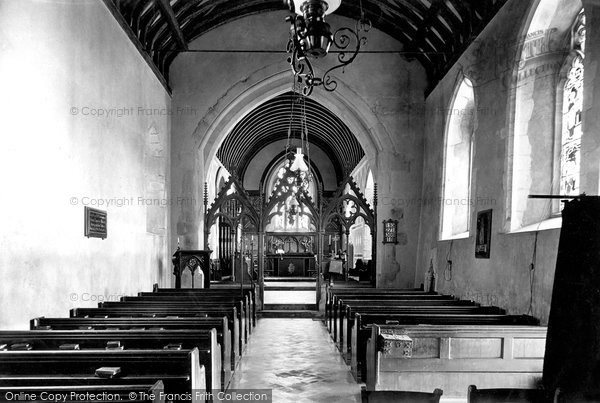 Photo of Headbourne Worthy, St Swithun's Church Interior 1912