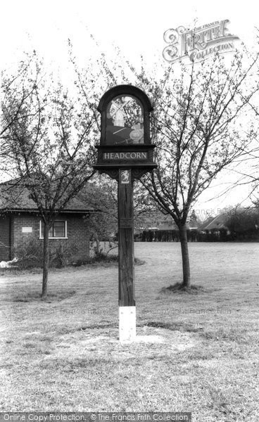 Photo of Headcorn, The Village Sign c.1960