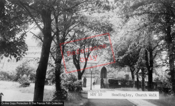 Photo of Headingley, Church Walk c.1960