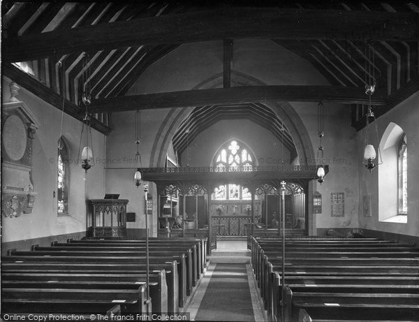 Photo of Headley, All Saints Church, Nave 1931