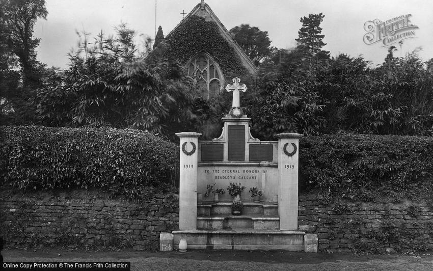 Headley, Church and War Memorial 1925
