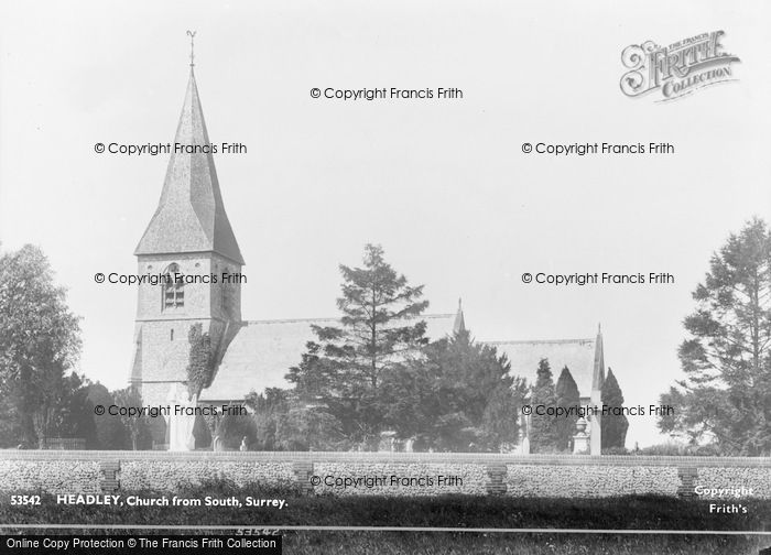 Photo of Headley, Church From South 1906