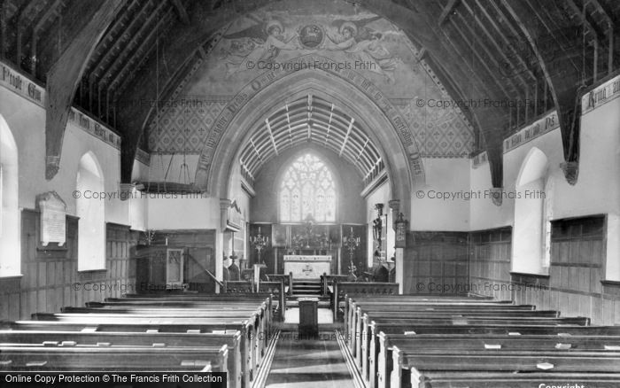 Photo of Headley, Church Interior 1928