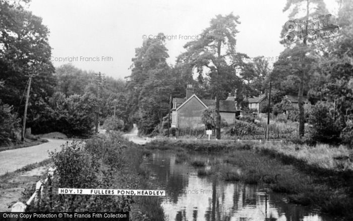 Photo of Headley, Fullers Pond c.1955