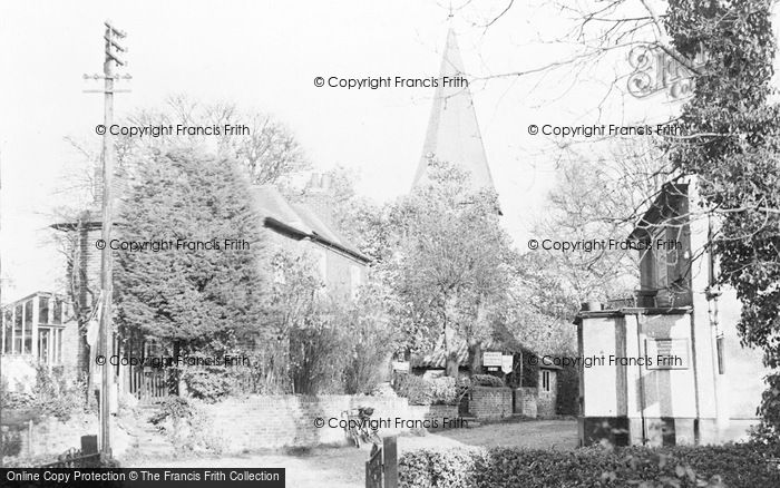Photo of Headley, St Mary's Church And Post Office c.1955