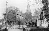 St Mary's Church And Post Office c.1955, Headley