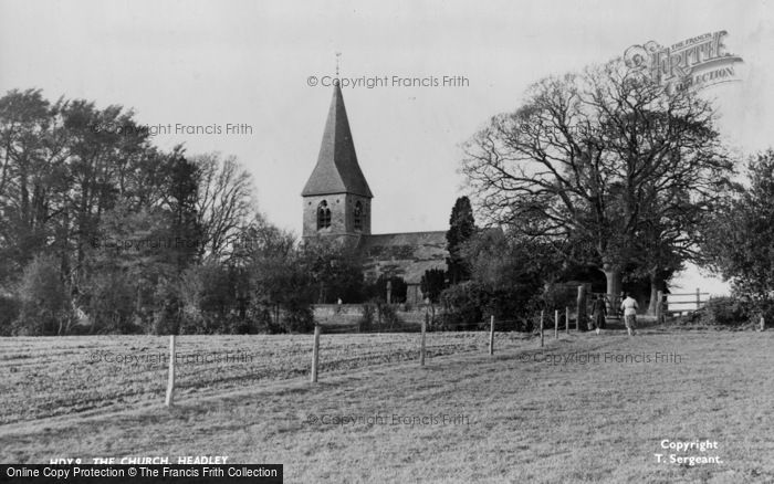 Photo of Headley, The Church c.1955