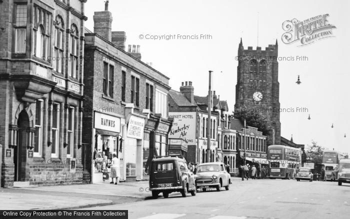 Photo of Heanor, Church And Market Place c.1960