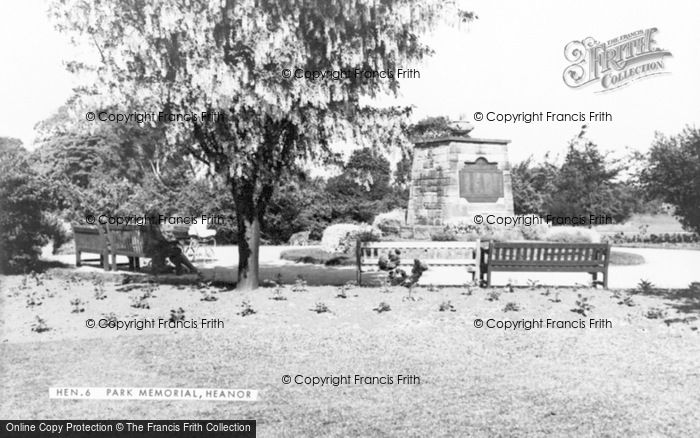 Photo of Heanor, Park Memorial c.1960