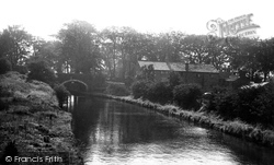 The Canal And Rawlinson Bridge c.1955, Heath Charnock