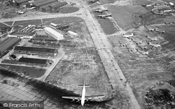 Heathrow, Airport Under Construction, From A Helicopter c.1954, Heathrow Airport London