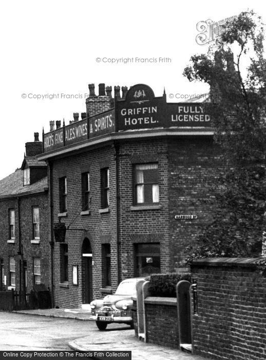Photo of Heaton Mersey, The Griffin Hotel, Didsbury Road c.1955