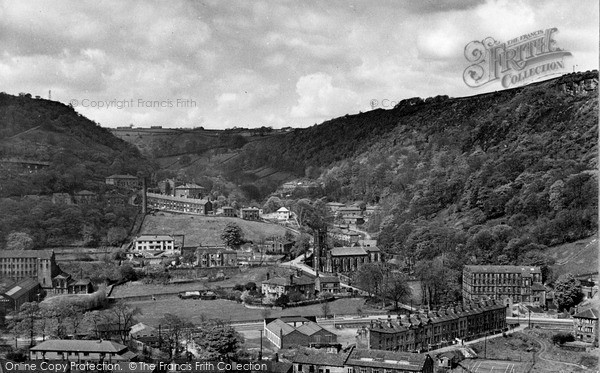 Photo of Hebden Bridge, From Horse Hold Road c.1955