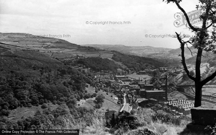 Photo of Hebden Bridge, General View c.1955