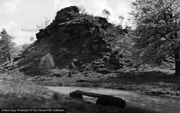 Photo of Hebden Bridge, Rocks Above Gibson Mill, Hardcastle Crags c.1955