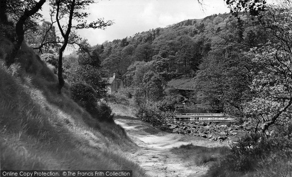 Photo of Hebden Bridge, The River Path At Midgehole c.1955