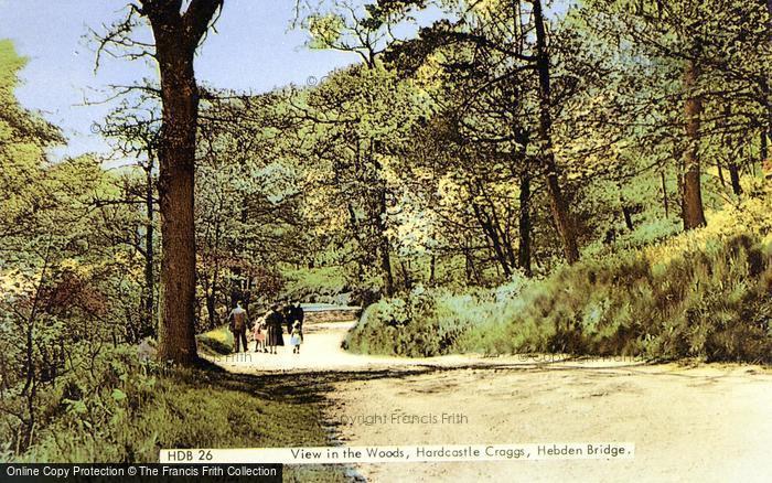 Photo of Hebden Bridge, View In The Woods, Hardcastle Crags c.1955