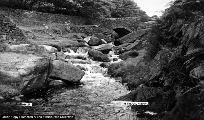 Photo of Hebden, The Bridge c.1960