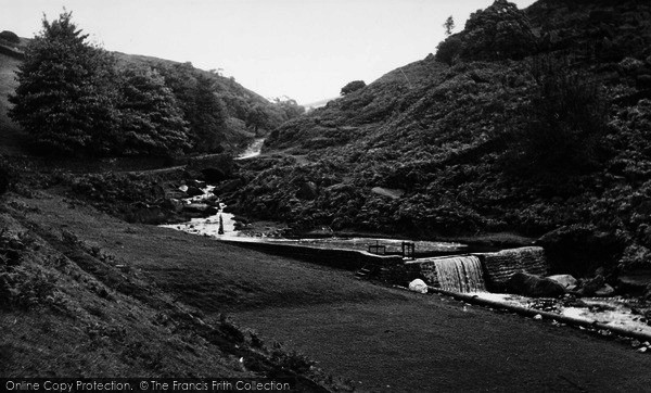 Photo of Hebden, Waterfall And Bridge c.1960