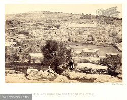 With Mosque Covering The Cave Of Machpelah 1857, Hebron