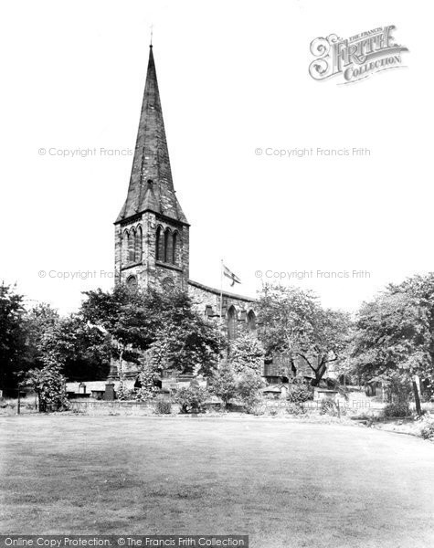 Photo of Heckmondwike, St James Church c.1955