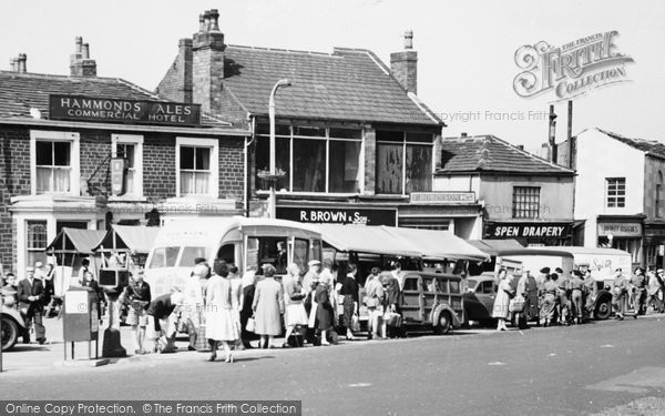 Photo of Heckmondwike, The Market c.1960