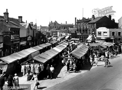 The Market Square c.1950, Heckmondwike