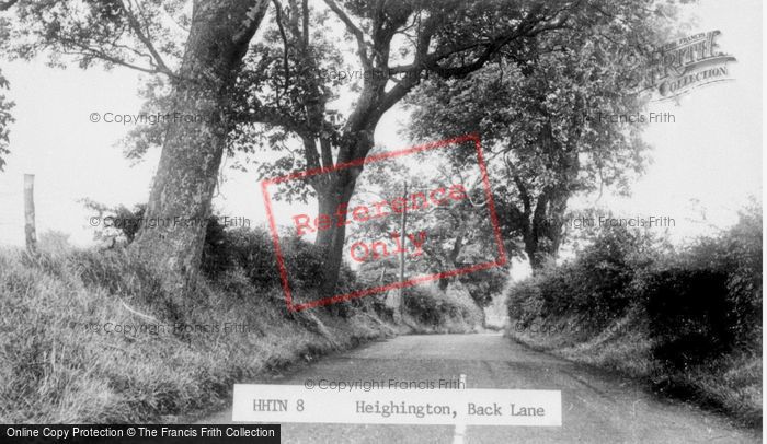 Photo of Heighington, Back Lane c.1955