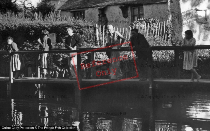Photo of Helford, People By The River c.1960