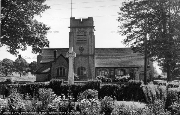 Photo of Hellifield, St Aidan's Church And War Memorial 1950