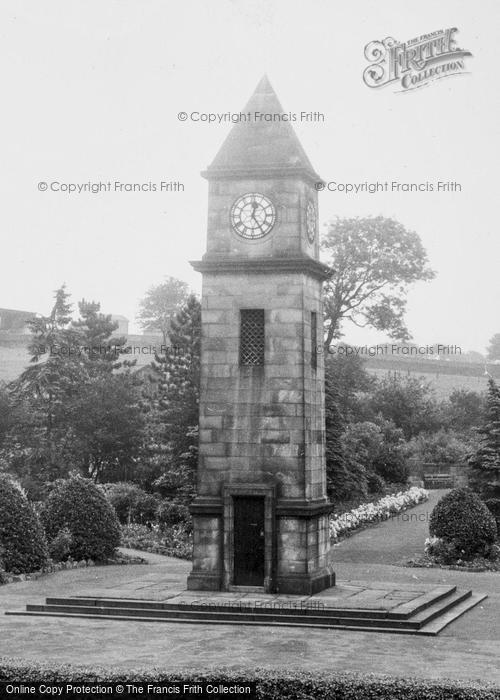 Photo of Helmshore, War Memorial Clock Tower 1960