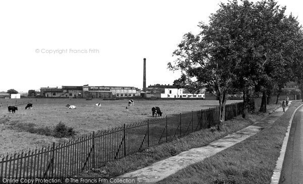 Photo of Helsby, BI Works and Sports Ground c1955