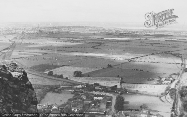 Photo of Helsby, From The Rock c.1955