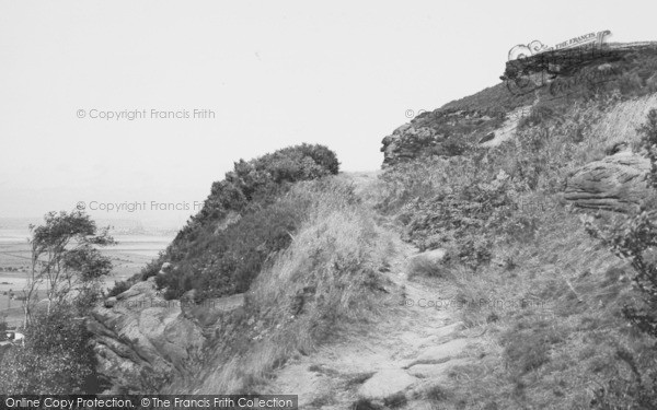 Photo of Helsby, Helsby Rock c.1965