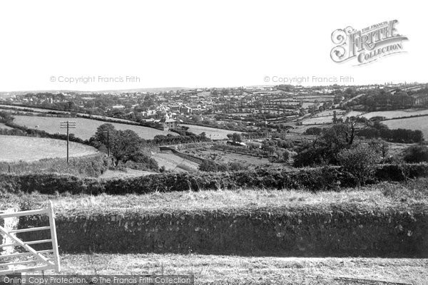 Photo of Helston, From Porthleven Road c.1950