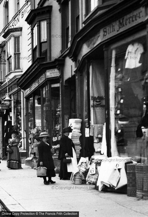 Photo of Helston, Silk Mercer, Coinagehall Street 1913