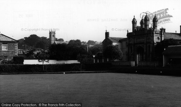 Photo of Helston, The Church And Bowling Green c.1960