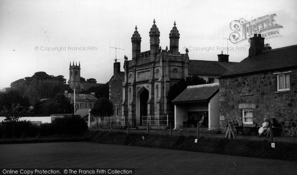Photo of Helston, The Church Bowling Green And Grulls Memorial c.1960