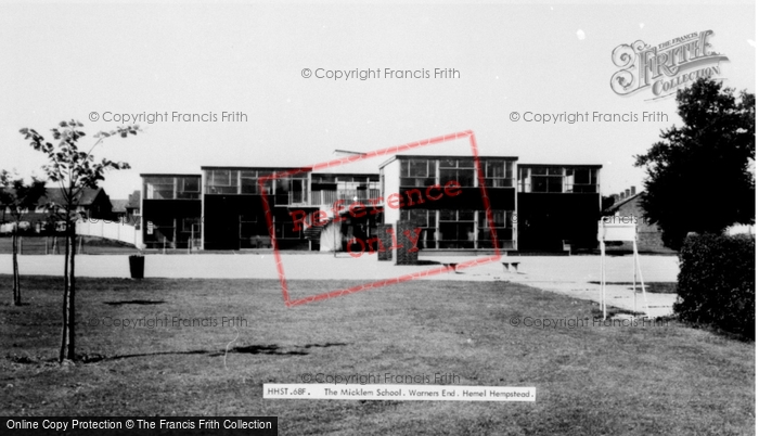 Photo of Hemel Hempstead, Micklem School, Warners End c.1965