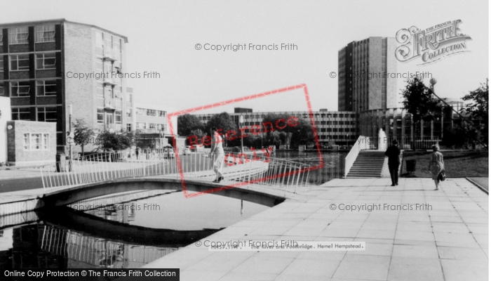 Photo of Hemel Hempstead, The River And Footbridge c.1965