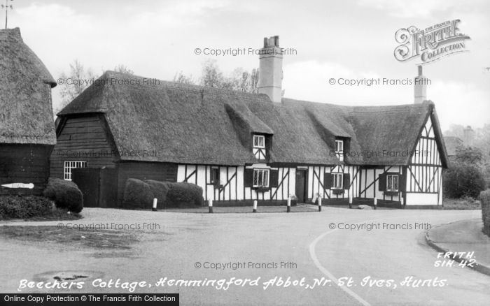 Photo of Hemingford Abbots, Beechers Cottage c.1955