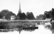 St Margaret's Church From The River 1899, Hemingford Abbots