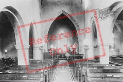 Church Interior 1898, Hemingford Grey